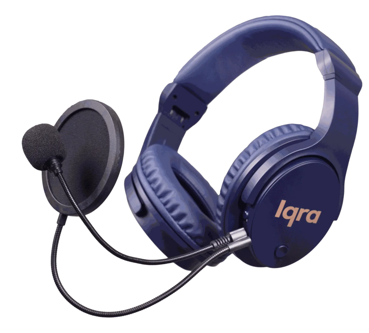 Iqra Studio Silver — Angle with mic