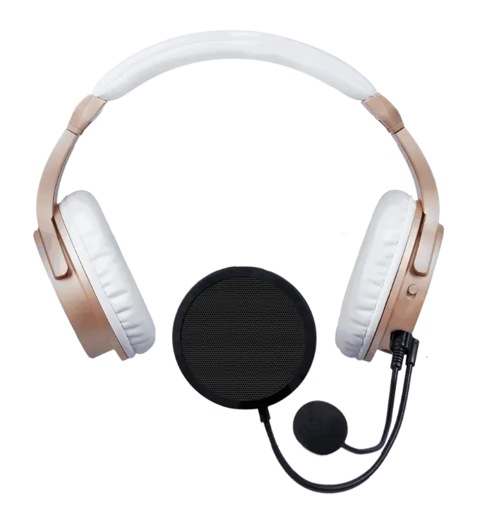 Iqra Studio headset close-up detail