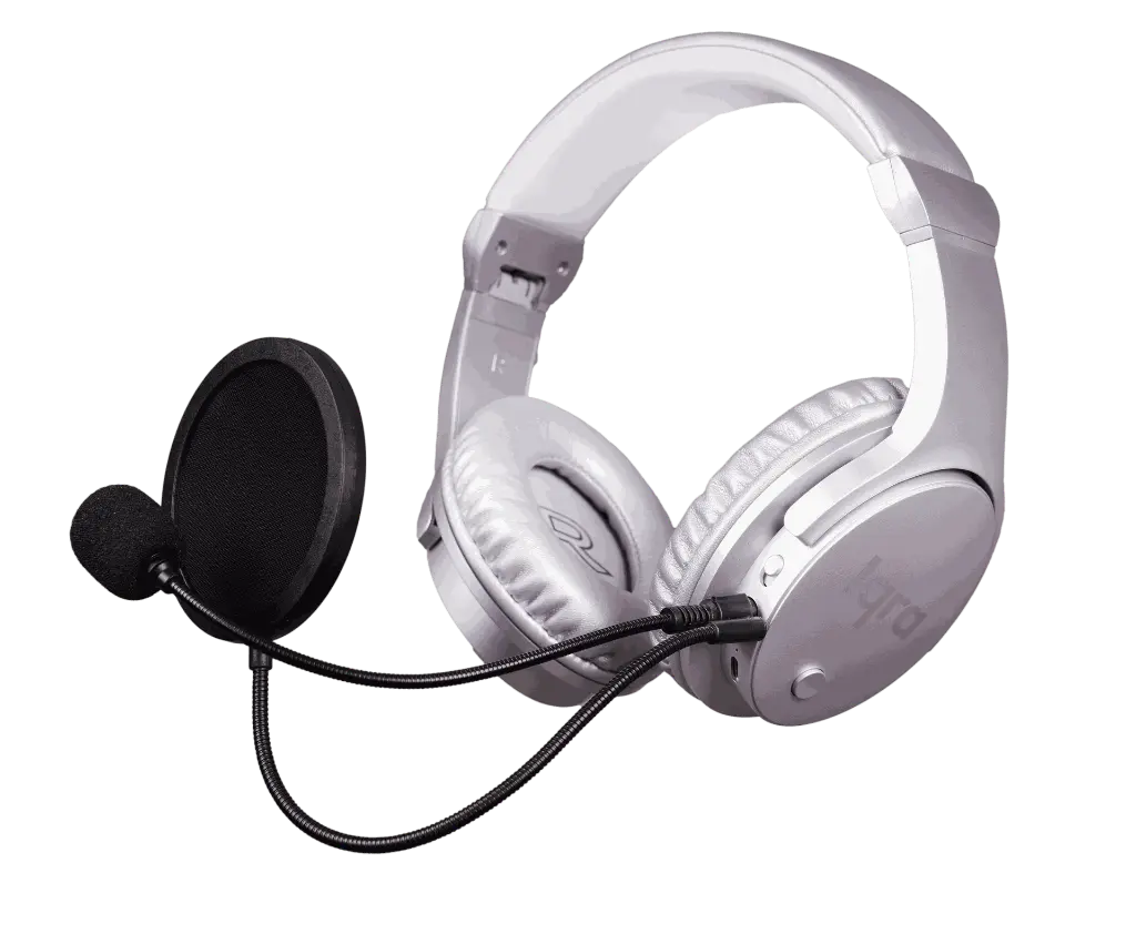 Iqra Studio headset with included box accessories